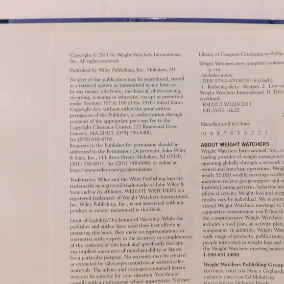 Weight Watchers New Complete Cookbook Recipes for Healthy Cooks 2011 HB Binder - Picture 4 of 12